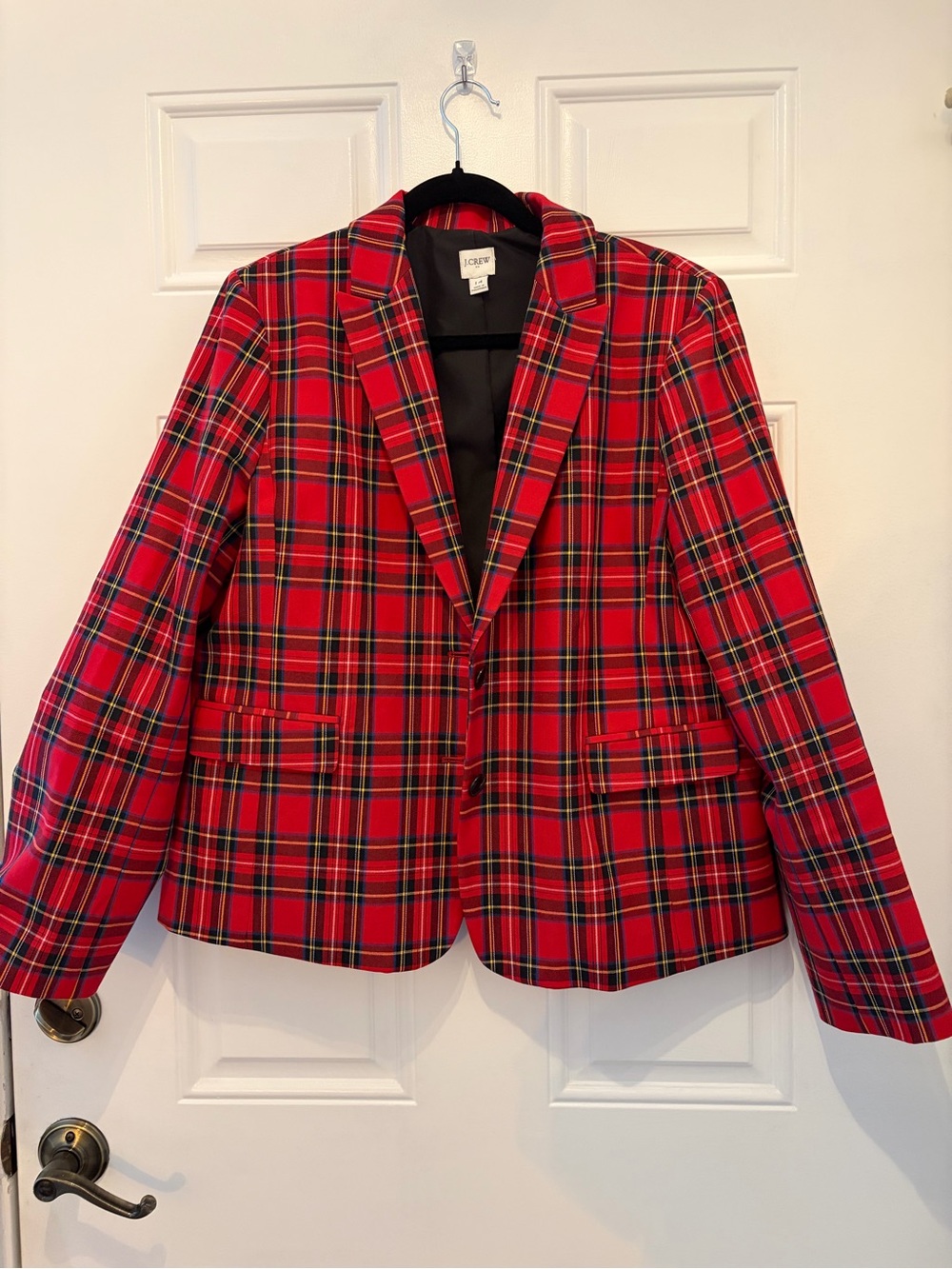 J. Crew Red Plaid Blazer
